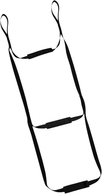 Touwladder Boot - Klimhulp Vouwtrap - Watersport Klimmen - Dubbel Versterkt - 15cm Breed - Zwart