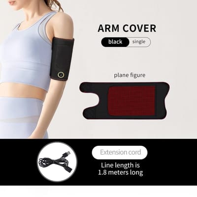 Masseur de bras électrique avec 3 niveaux de chauffage et fonctions de massage pour la récupération des foulures musculaires du poignet et du coude Unisexe Physiothérapie de la main EU-Plug black