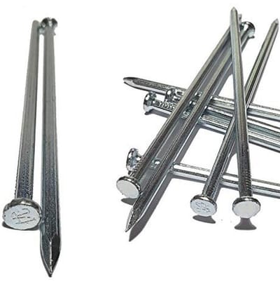 WOCHOLL Metalen landschapsranden verankeringspikes 6 inch lengte 80 count, gegalvaniseerde landschapspijkers, tuinnagels voor kunstgras, bestratingsranden, onkruidbarrière, timmerwerk Meer (80 stk-6 in)