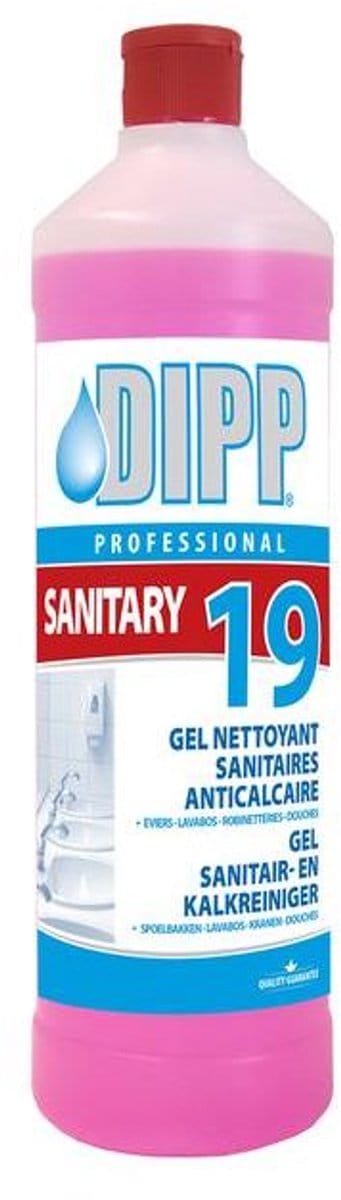 DIPP N°19 - GEL SANITAIR- EN KALKREINIGER 1L - 3X1L