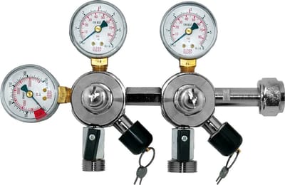 Drukregelaar, CO2 Drukmeter - voor bier en AFG, tapsysteem 3 en 7 bar