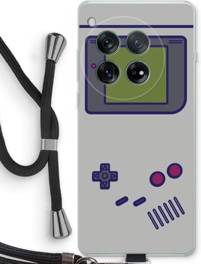 Case Company® - Hoesje met koord geschikt voor OnePlus 12r hoesje met Koord - Game On - Telefoonhoesje met Zwart Koord - Bescherming aan alle Kanten en Over de Schermrand