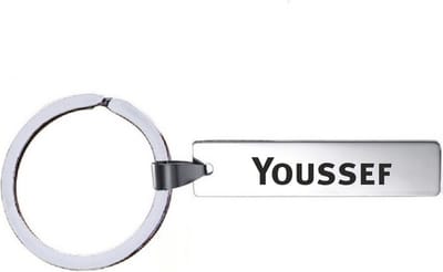 Sleutelhanger Met Naam - Youssef - RVS