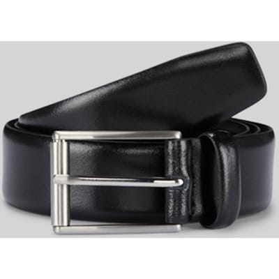 strellson Leren riem Men's Belt W80 Black zwart