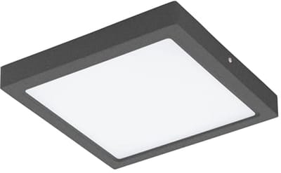 LED Buitenplafondlamp - Antraciet en Wit, Energiezuinig met Bewegingsmelder, IP44 Bescherming