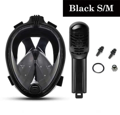 Zwemmasker, volledig gezicht, anti-condens, snorkel, duikmasker, duikbril