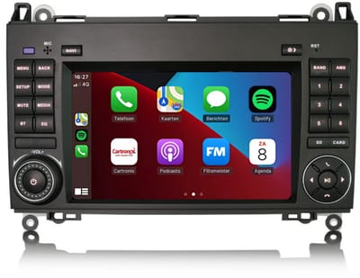 CarPlay autoradio geschikt voor Mercedes Vito | 2006 t/m 2018 | Android 14 | Draadloos Apple CarPlay & Android Auto | 4GB + 64GB | 8-Core processor | Cartronix | 2006 2007 2008 2009 2010 2011 2012 2013 2014 2015 2016 2017 2018 | Bluetooth & Wifi