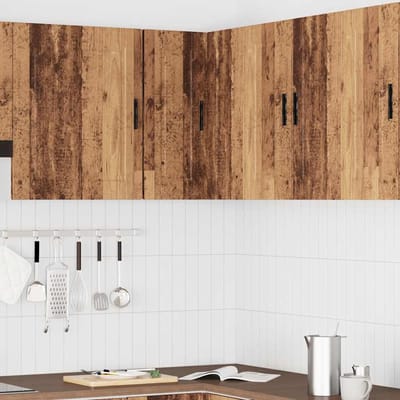 vidaXL - Keuken - hoekkast - "Porto" - bewerkt - hout - oud - houtkleurig