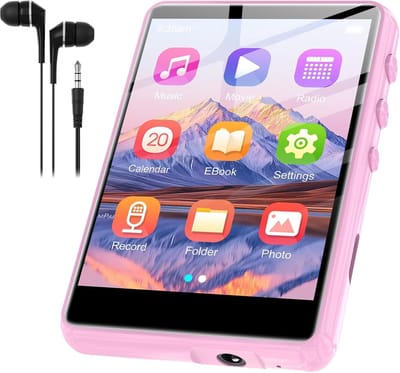 Draagbare Muziekspeler - Digitale Audio - Muziek Luisteren - Ingebouwde Luidspreker - 2.4 Inch Touchscreen - Roze