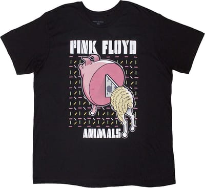 Pink Floyd - Animals Cartoons Heren T-shirt - S - Zwart