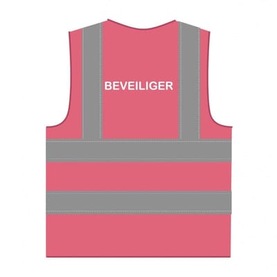 Beveiliger hesje RWS roze