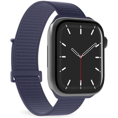 Bracelet en nylon pour Apple Watch 44/45/46/49mm Sport - bleu marine