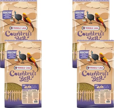 Versele-Laga Country`s Best Show 1&2 Crumble Sierhoenders - Pluimveevoer - 4 x 5 kg 012 Wk
