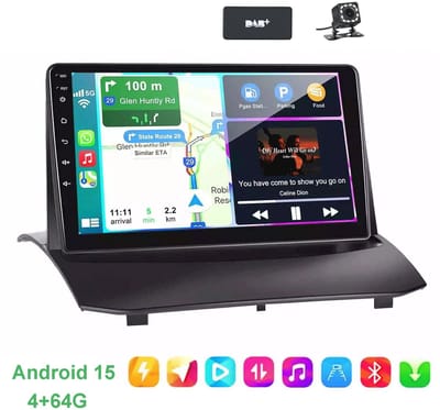 ESSGOO CarPlay autoradio geschikt voor Ford Fiesta | 2009 t/m 2017 | Android 15 | Draadloos Apple CarPlay & Android Auto | 4GB + 64GB | QuadCore | 2009 2010 2011 2012 2013 2014 2015 2016 2017 | Bluetooth & Wifi | 12LED Achteruitrijcamera | DAB+