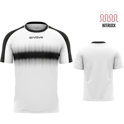 Sportshirt Givova Radio Zwart-wit Wit - M