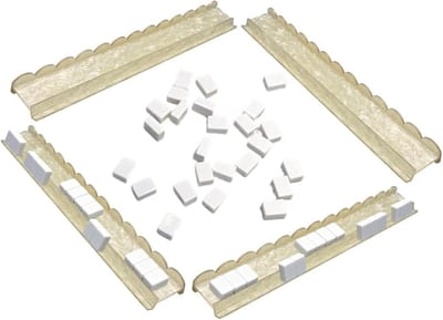 Mahjong Houders - Tegelrekken Schuivers - Spelavonden - Magnetische Schuivers - 4 stuks - Schelpkleur