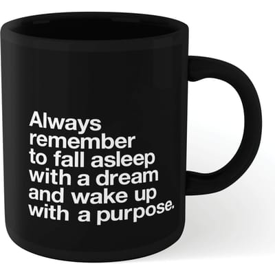 The Motivated Type Fall Asleep With A Dream Mug - Black