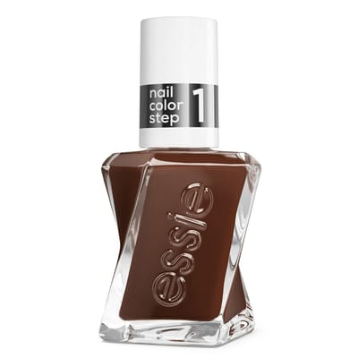 essie Gel Couture nagellak - 542 all checked out - bruine gelnagellak zonder UV-lamp - voor je eigen gelmanicure thuis - tot wel 15 dagen glanzend - bruin - 13,5ml