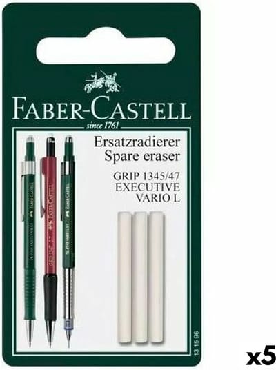 Faber-Castell Gom Faber-Castell Navulling Wit (5 Stuks)