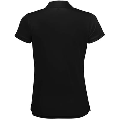 SOLS Dames/dames Performer korte mouw Pique Polo Shirt (Zwart)