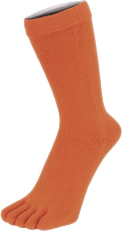 TOETOE Everyday Mid-Calf effen teensokken - Oranje - 35-46 - Teensokken