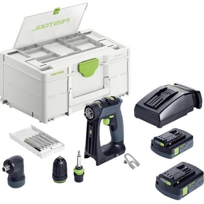 Festool CXS 18 C 3,0-Set 576884 Accu-schroefboormachine 18 V 3.00 Ah Incl. accu, Incl. lader