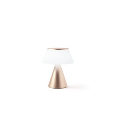 Lexon luma l led-lamp zacht goud