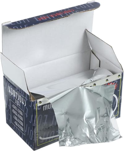 1 Rol Haarverf Aluminiumfolie, Professionele Haarstyling Tool voor Permanent, Zilveren Foliebladen voor Kappersgebruik, 1968 x 3,22 inch