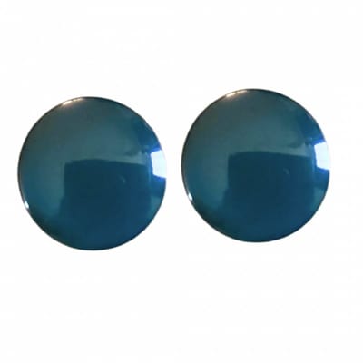 Clip oorbellen petrol 2.5 cm