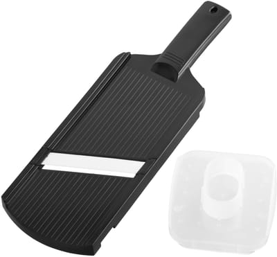 Dailygoods- Groentesnijder Professionele Mandoline - Aardappelsnijder - Keukensnijder - Keramische Messen - Veiligheidsbescherming - Voedselveilig PP-Kunststof - Snijder