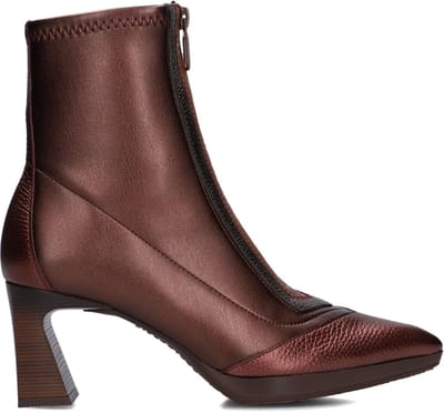 Hispanitas Chi254186 Enkellaarsjes - Enkelboots met rits - Dames - Bronskleurig - Maat 36