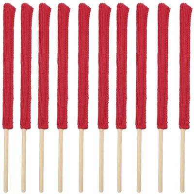 10PCS Reinigingsborstels Microvezel Auto Detail Stofafzuiger Stok Lange Steel Stof Ramoval Reinigingsgereedschap Auto Airconditioning