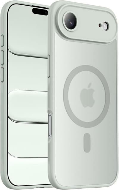 Hoesje Geschikt voor iPhone Air Hoesje Gray - Hoesje Geschikt voor MagSafe iPhone Air - Shockproof Back Cover met Lens beschermer