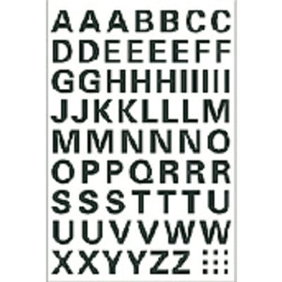 Huismerk Herma 4158 Etiket met letters A-Z 10mm Transparant - 1 pakje met 1 velletje