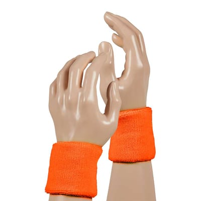 Apollo - Feest polsband - gekleurde polsband neon oranje one size