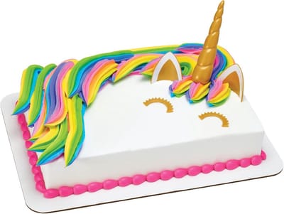 Unicorn Cake Decoratie Set - Taart Decoratie - Unicorn Taarten Maken - 5 Delige Set - 115 mm Hoorn - Wit