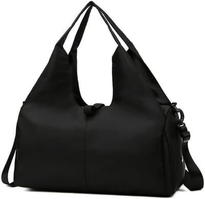 longziming -Yogatas Sporttas 49x25x21 cm – Ruim Opbergvak, Scheiding Nat/Droog, Afneembare Schouderriem, Oxford Stof