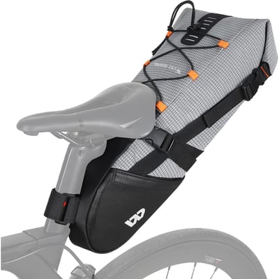 Waterdichte fietszadeltas 10L fietszadeltas Road mountainbike achtertas fietstas fietstas grijs