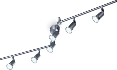 B.K.Licht - Plafondspots - met 6 lichtpunten - GU10 fitting - railverlichting - opbouwspots - incl. 6x GU10 - 3.000K - 250Lm