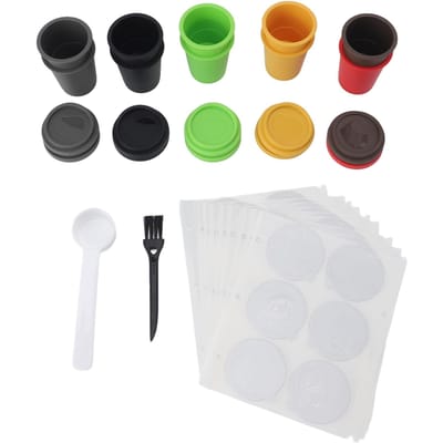 10 STUKS Wegwerp Koffiepads Bodem Verzegelde Aluminiumfolie Gevulde Koffiecapsule voor Koffiemachine black