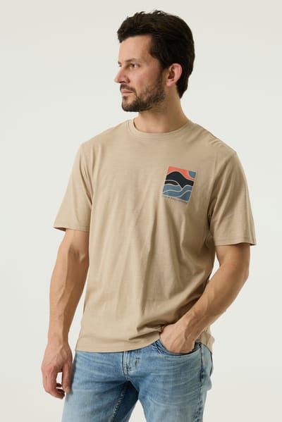 Pilot t-shirt beige