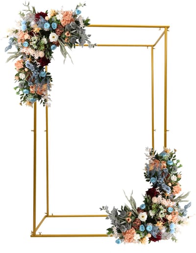 Bruiloftsboog Ballonboog Metalen Gouden Bloemenframe 119*60*184cm Voor Feest Verjaardag Decoratie