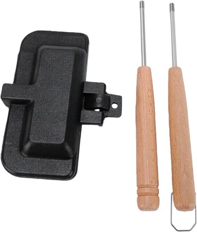 Sandwich Maker - Tosti IJzer Panini - Sandwiches Maken - Dubbelzijdig Anti-aanbak - Draagbaar - Zwart