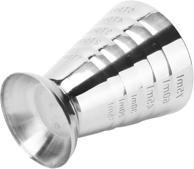 75ml Cocktail Jigger van RVS, Multifunctionele Maatbeker voor Cocktails, Bar Accessoire met Schaal voor Thuis en Hotelgebruik