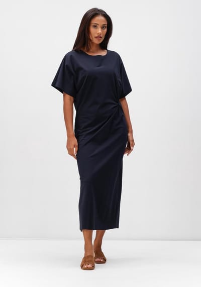 JAPAN TKY Lyori Dames - Jurk - Donkerblauw - Maat L