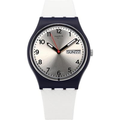 SWatch Gn720 Tech Mode White Delight Public Urethaan Horloge GN720 gray