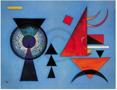 Kunstdruk Wassily Kandinsky - Weiches Hart 80x60cm