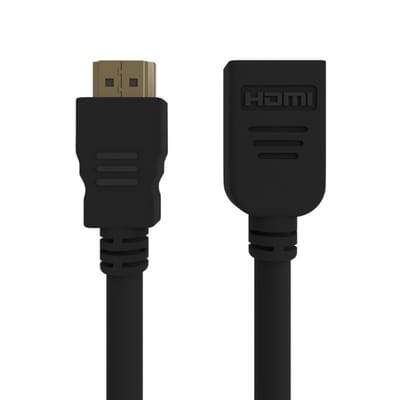 HDMI verlengkabel | HDMI2.0 (4K 60Hz + HDR) | koper | zwart | 3 meter