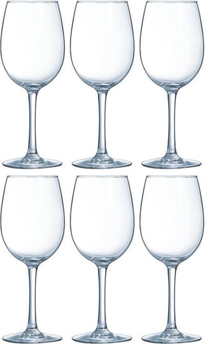 6x Stuks wijnglazen voor rode wijn 580 ml - Vina Vap - Bar/cafe benodigdheden - Wijn glazen