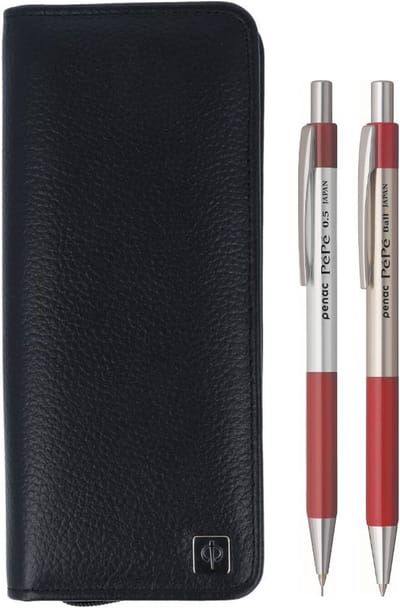 Penac Set - Metaal - 1 Vulpotlood - 1 Balpen - Rood - Luxe Editie - Etui